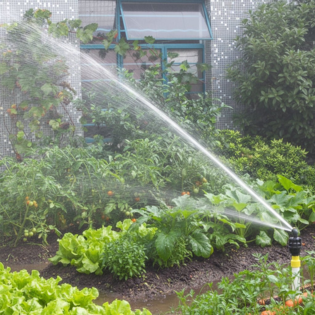 AquaSpan 180-Grad Gartensprinkler für gleichmäßige Wasserverteilung