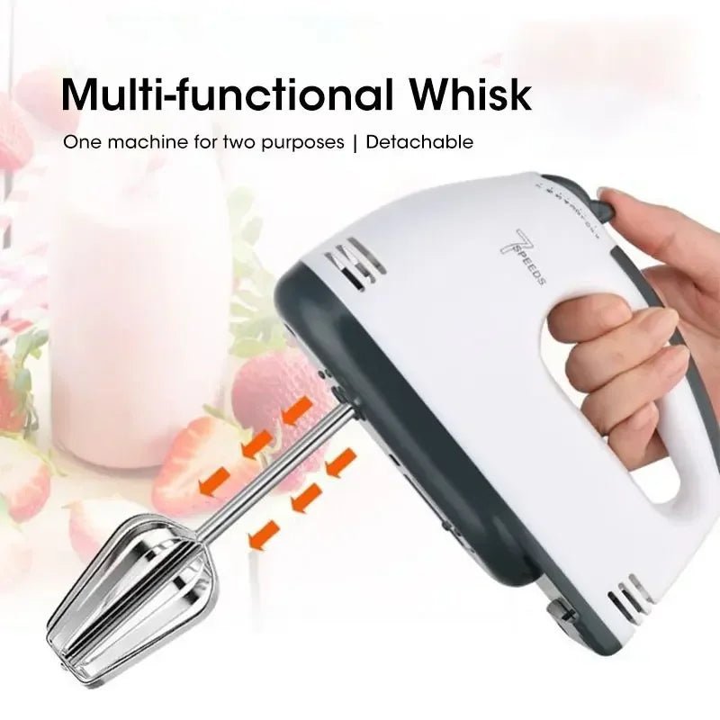 PulseCraft Electric Hand Mixer With 7 Speed Settings