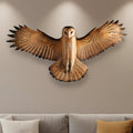TimberNest Barn Owl Wall Art Made From Solid Wood With Handcrafted Surface