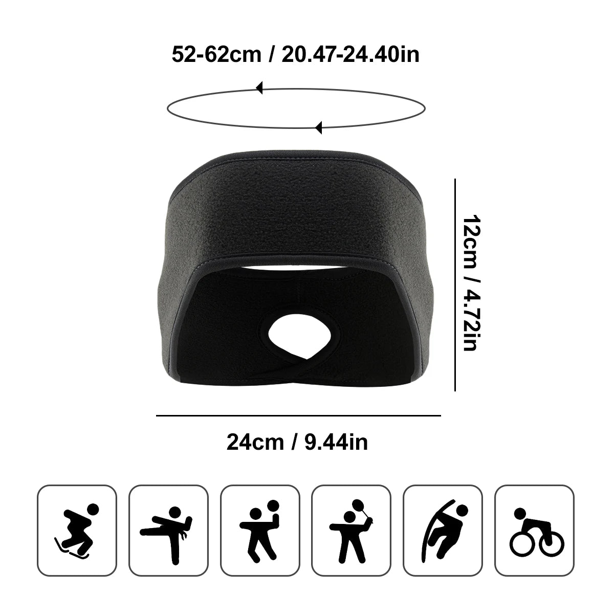 BreezeGuard Windproof Ear Warmer Headband For Outdoor Sports