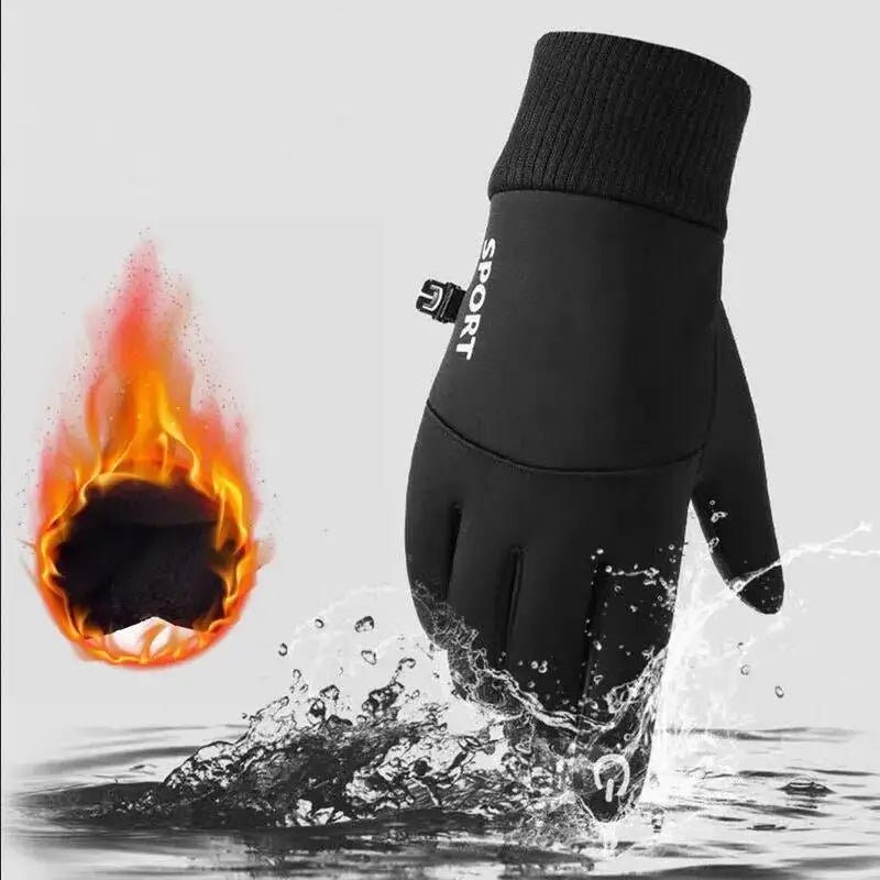 Unisex SnowShield zimní fleecové rukavice s dotykovou funkcí a voděodolnou ochranou
