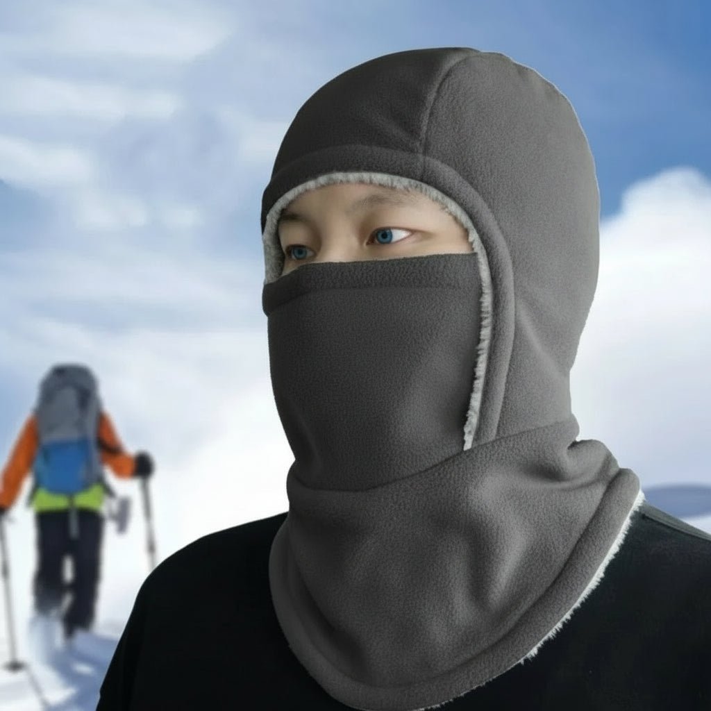 Arctic Hood termální fleecová kukla na kolo a venkovní sporty v mrazivém počasí