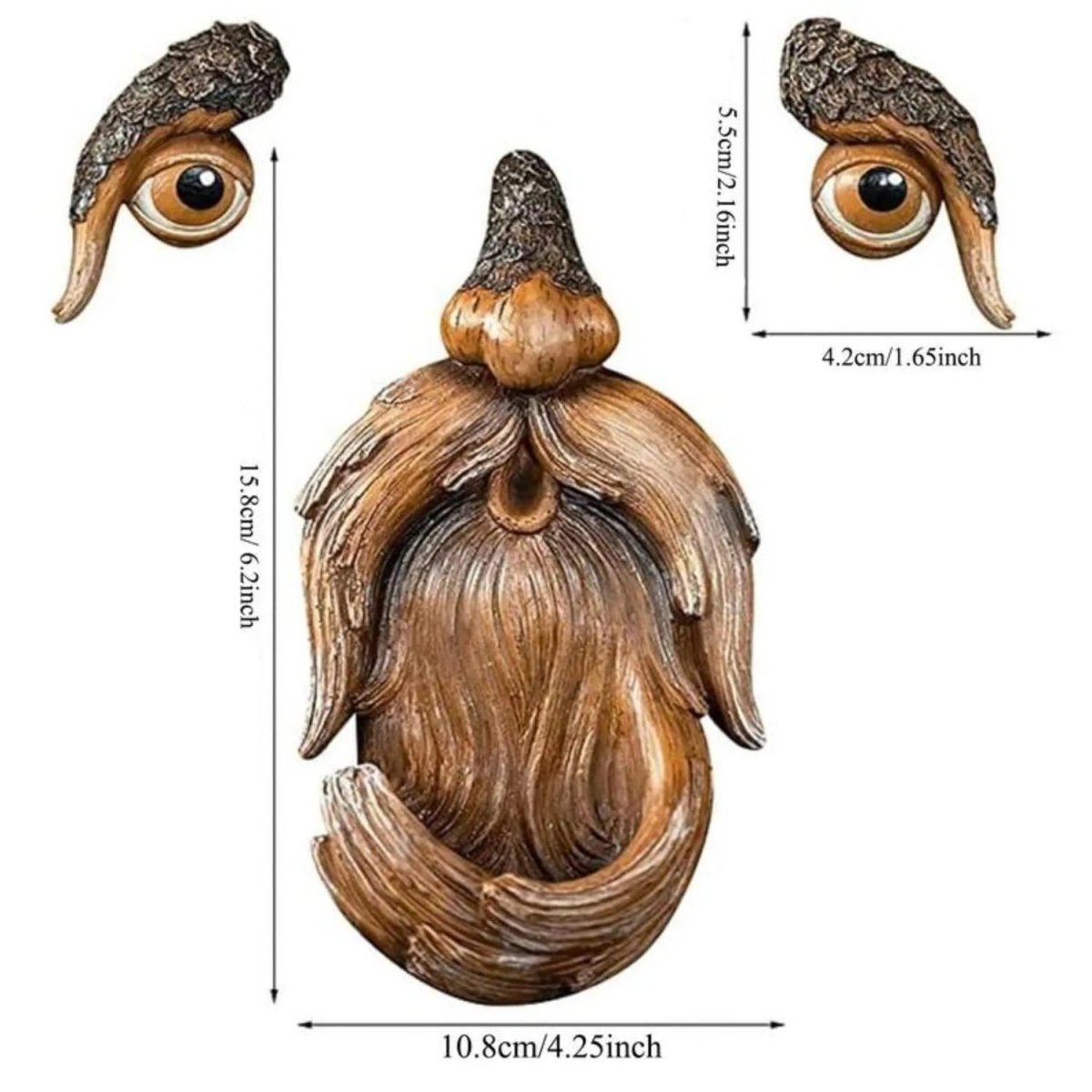 Everwood Tree Face Birdhouse for the Garden Weatherproof Decoration