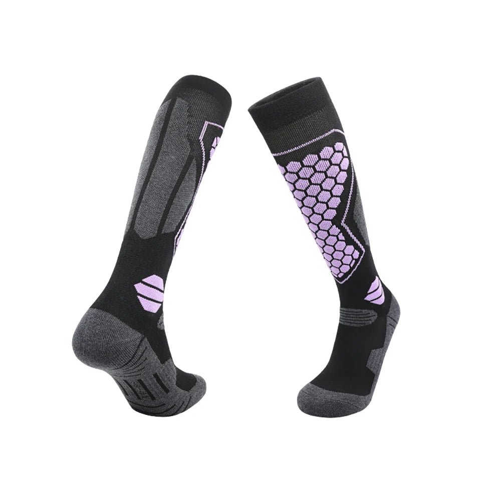 Calze Isolate in Lana FrostGuard per Sport Invernali Unisex Alte al Ginocchio