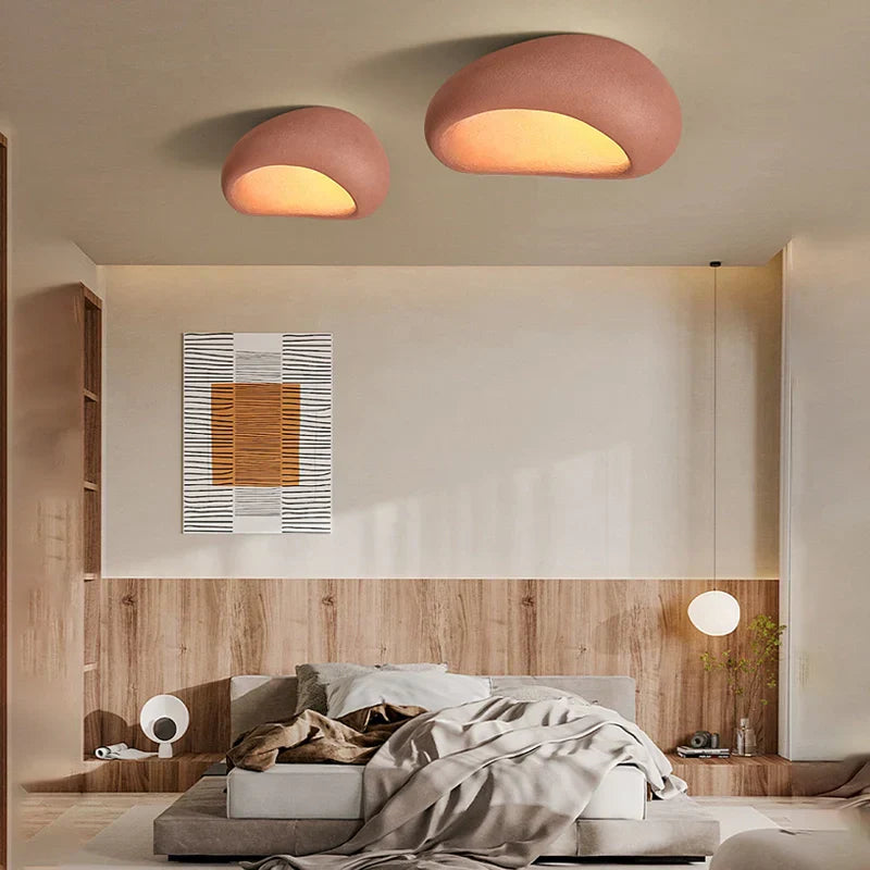 Luz de Teto Aeris | Luminária Minimalista de Madeira LED para Salas de Estar
