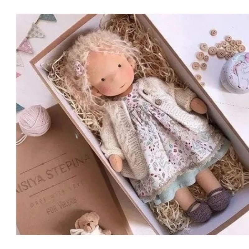 Handmade cotton doll designed for comforting imaginative play