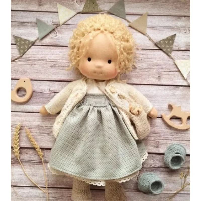 Handmade cotton doll designed for comforting imaginative play