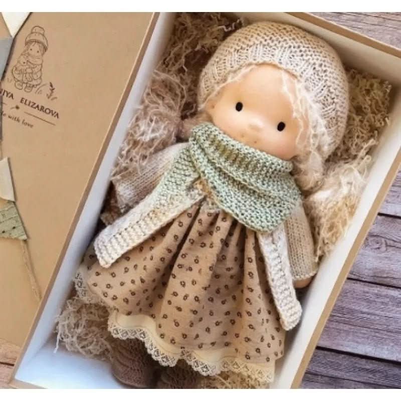 Handmade cotton doll designed for comforting imaginative play