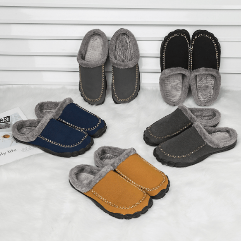 NobleSteps Herren-Hausschuhe für warme Füße Luxuriöser Komfort