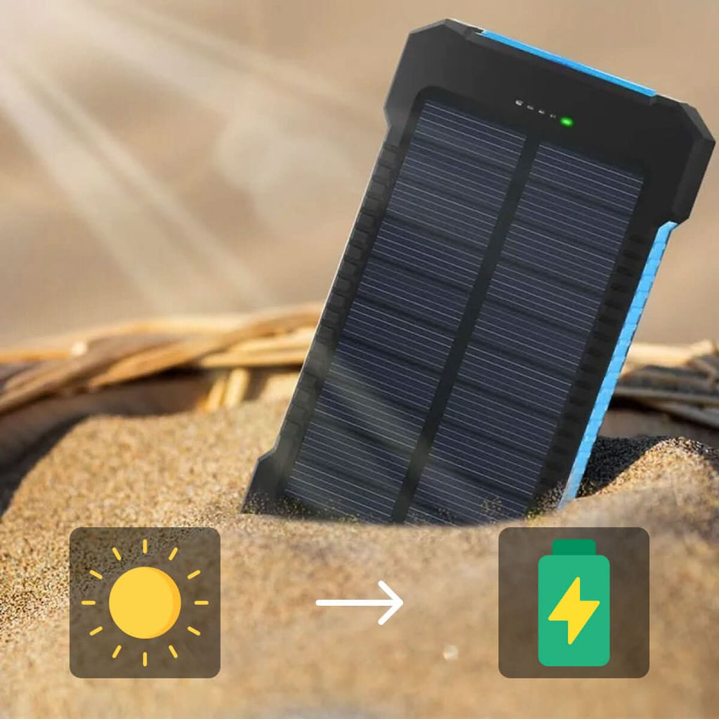 ApexGlow Waterproof Solar Power Bank 30000mAh For Outdoor Adventures