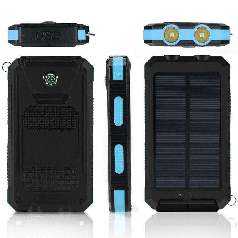 ApexGlow Waterproof Solar Power Bank 30000mAh For Outdoor Adventures