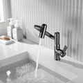 360° Swivel Kitchen Faucet With Temperature Display In Chrome Stainless Steel