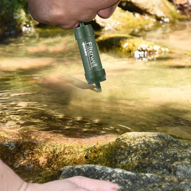 TrailGuard Mini Portable Water Filter Straw for Camping and Emergencies