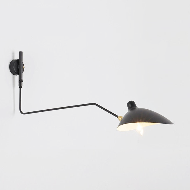 Nysa Oblouková nástěnná lampa s dvojitými otočnými rameny ve stylu středního století