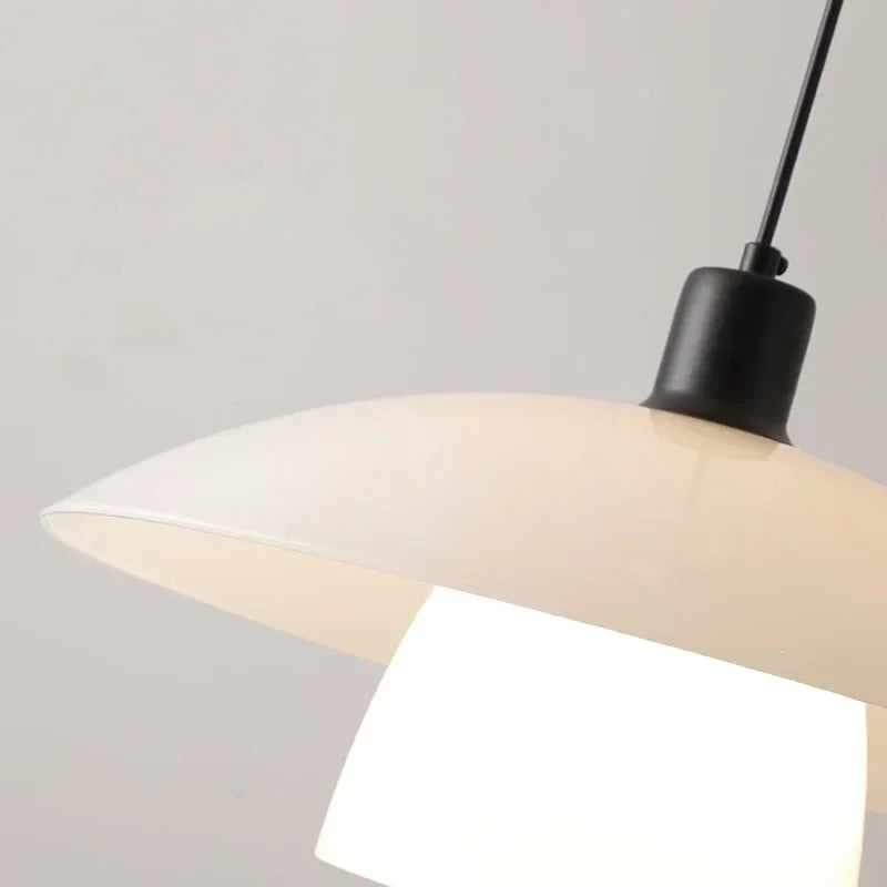 Kiyomi | Hvid flad skærm hængelampe i japansk minimalistisk stil