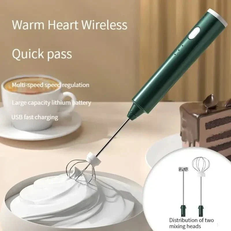 NovaBlend Powerful Mini Hand Mixer for Kitchen and Coffee