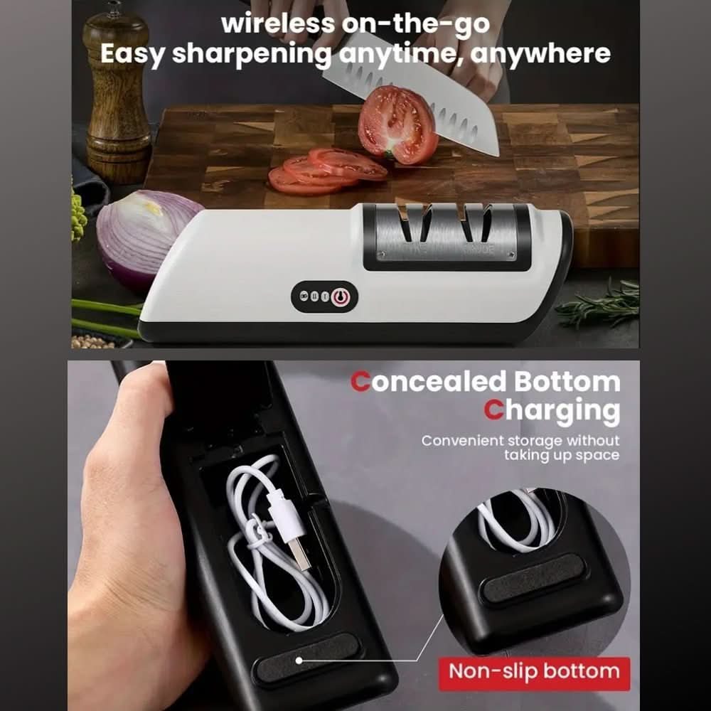 ApexEdge Duo Rechargeable Two Stage Knife Sharpener for Ceramic and Steel Blades