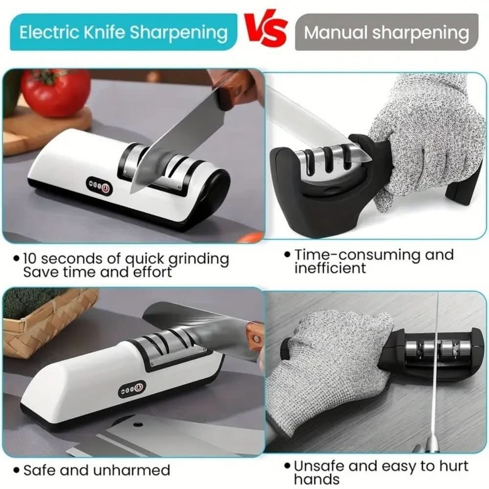ApexEdge Duo Rechargeable Two Stage Knife Sharpener for Ceramic and Steel Blades