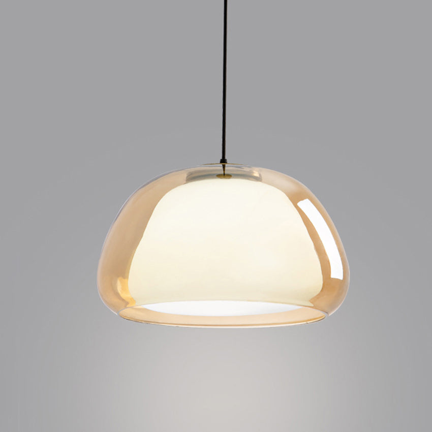 Aurora Milk Glass Pendant Light Modern Hanging Lamp | Fervei