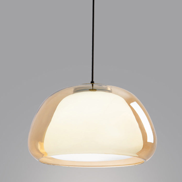 Aurora Milk Glass Pendant Light Modern Hanging Lamp | Fervei