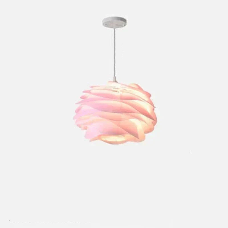 RosaryGlow Floral Glass Ceiling Light Fixture With Rosary Design Ambient Glow
