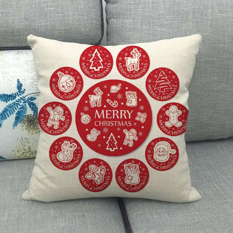 Taie d'oreiller Velvetique Festive 18 pouces avec fermeture éclair cachée pour décoration de Noël