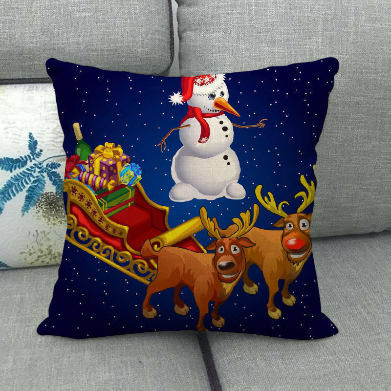 Taie d'oreiller Velvetique Festive 18 pouces avec fermeture éclair cachée pour décoration de Noël