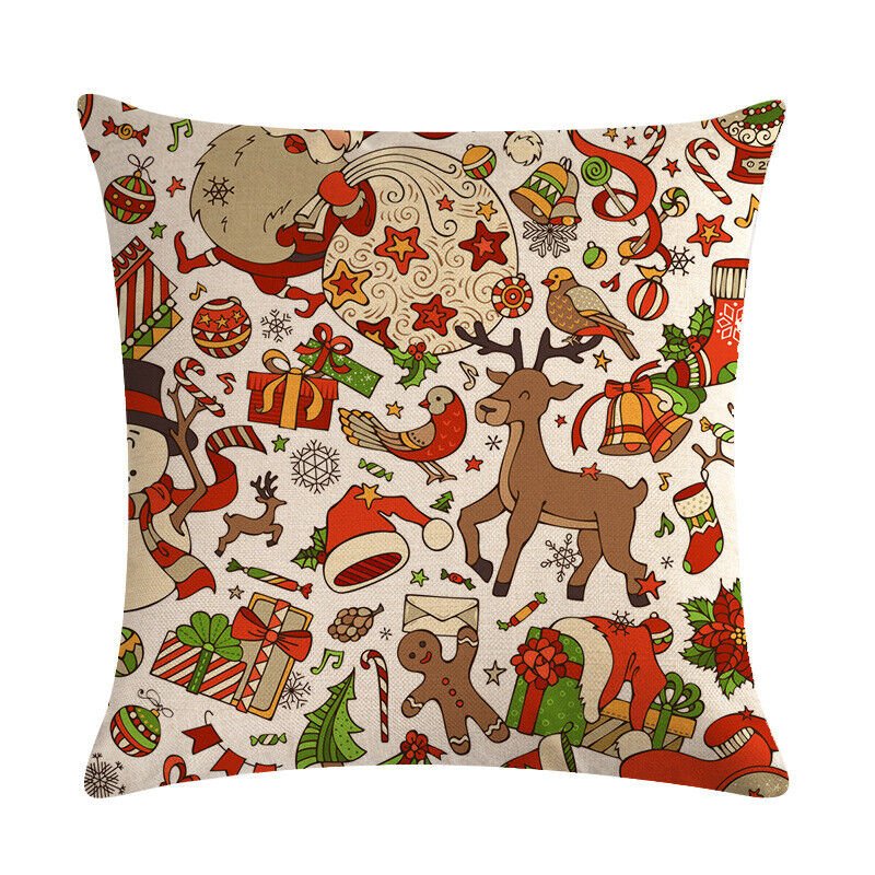 Taie d'oreiller Velvetique Festive 18 pouces avec fermeture éclair cachée pour décoration de Noël
