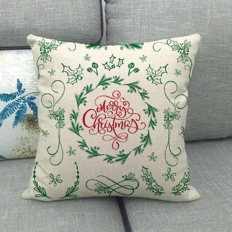 Taie d'oreiller Velvetique Festive 18 pouces avec fermeture éclair cachée pour décoration de Noël