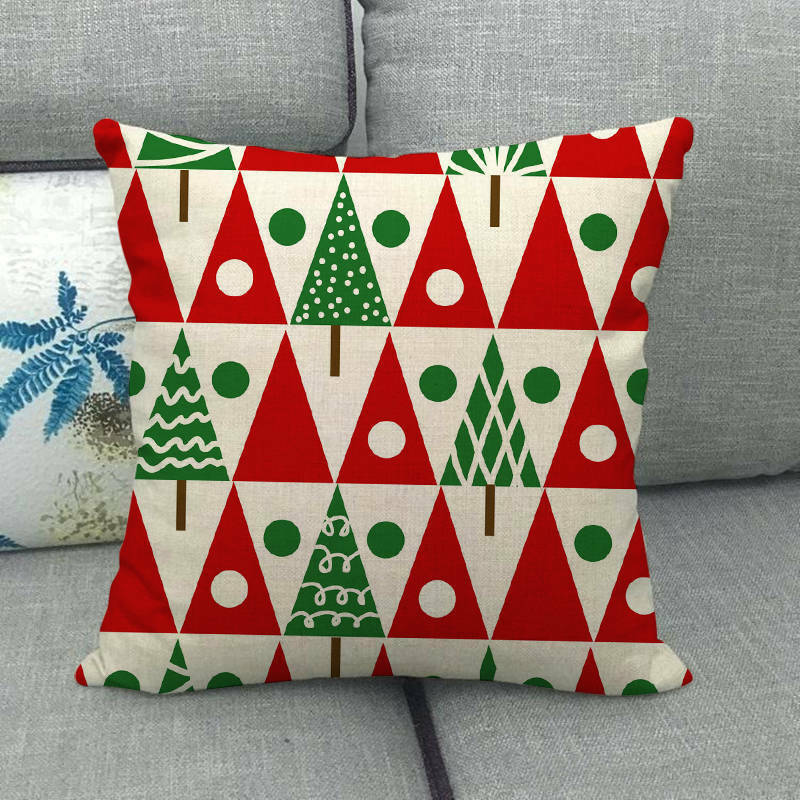Taie d'oreiller Velvetique Festive 18 pouces avec fermeture éclair cachée pour décoration de Noël