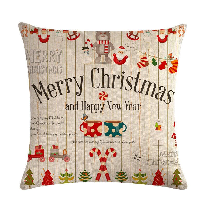 Taie d'oreiller Velvetique Festive 18 pouces avec fermeture éclair cachée pour décoration de Noël