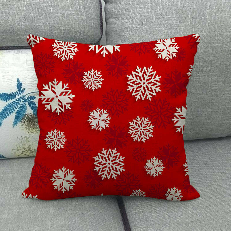 Taie d'oreiller Velvetique Festive 18 pouces avec fermeture éclair cachée pour décoration de Noël