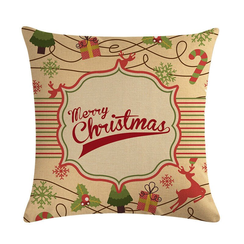 Taie d'oreiller Velvetique Festive 18 pouces avec fermeture éclair cachée pour décoration de Noël