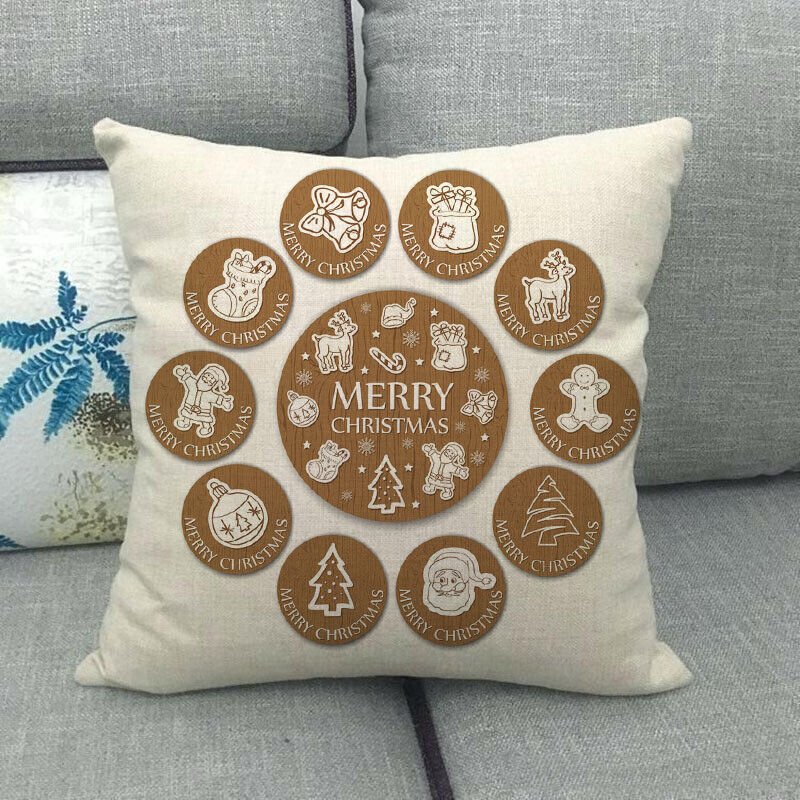 Taie d'oreiller Velvetique Festive 18 pouces avec fermeture éclair cachée pour décoration de Noël