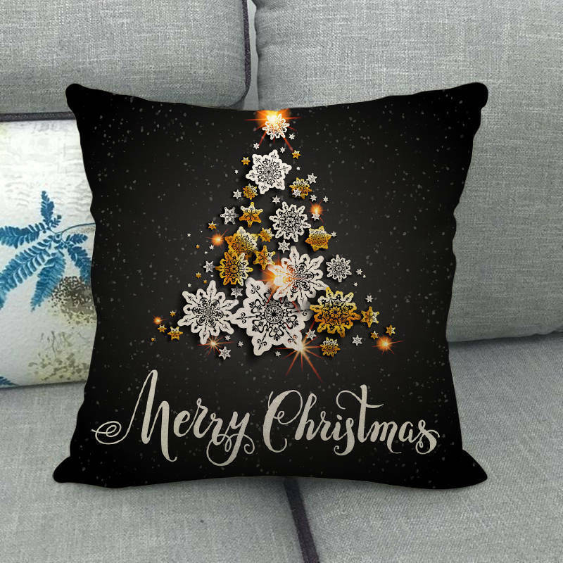 Taie d'oreiller Velvetique Festive 18 pouces avec fermeture éclair cachée pour décoration de Noël