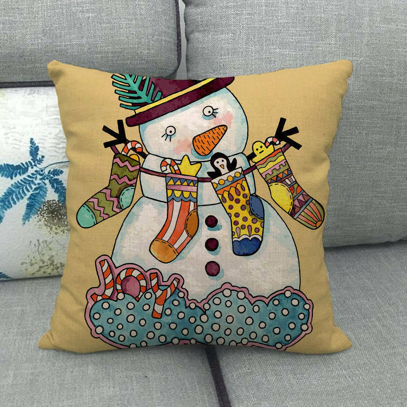 Taie d'oreiller Velvetique Festive 18 pouces avec fermeture éclair cachée pour décoration de Noël