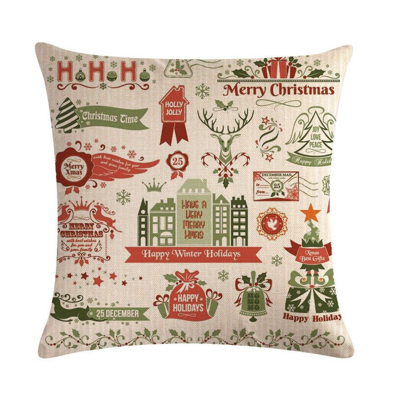Taie d'oreiller Velvetique Festive 18 pouces avec fermeture éclair cachée pour décoration de Noël