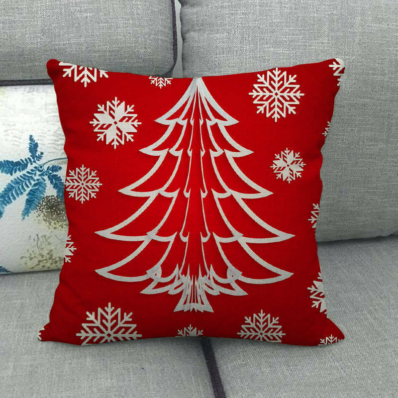 Taie d'oreiller Velvetique Festive 18 pouces avec fermeture éclair cachée pour décoration de Noël