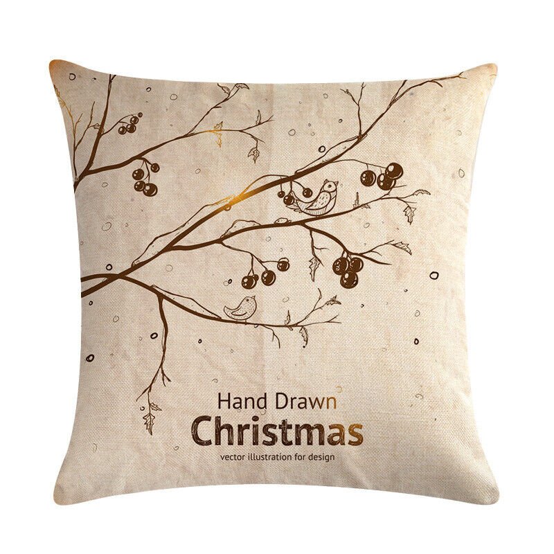 Taie d'oreiller Velvetique Festive 18 pouces avec fermeture éclair cachée pour décoration de Noël