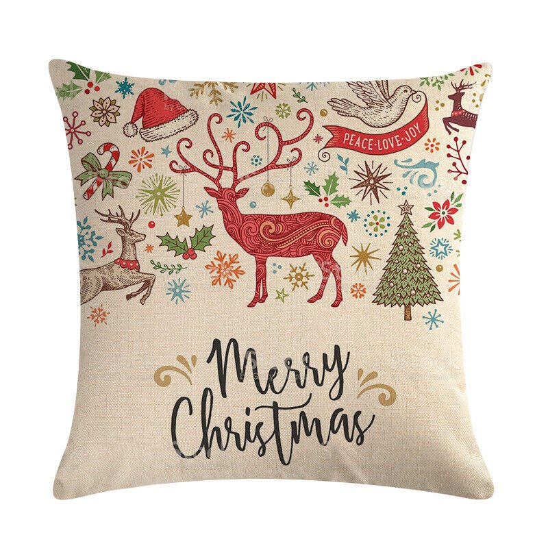 Taie d'oreiller Velvetique Festive 18 pouces avec fermeture éclair cachée pour décoration de Noël