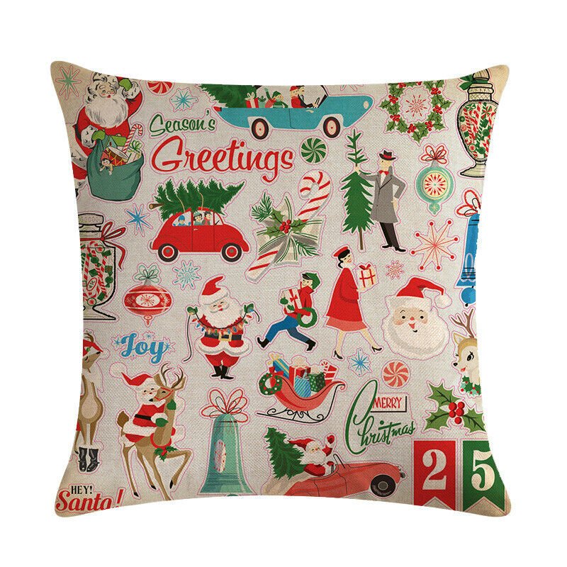 Taie d'oreiller Velvetique Festive 18 pouces avec fermeture éclair cachée pour décoration de Noël