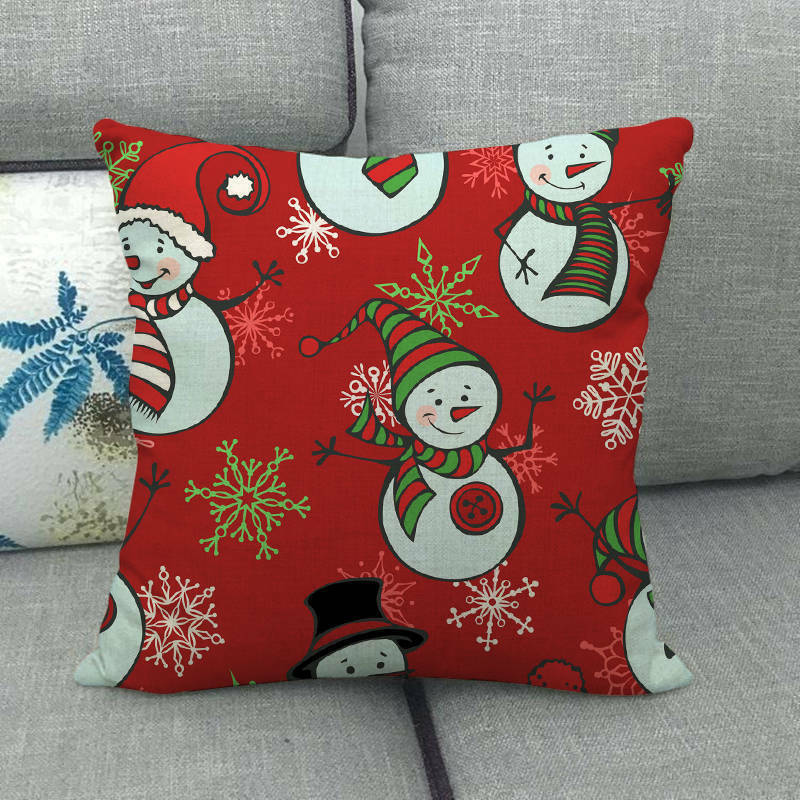 Taie d'oreiller Velvetique Festive 18 pouces avec fermeture éclair cachée pour décoration de Noël