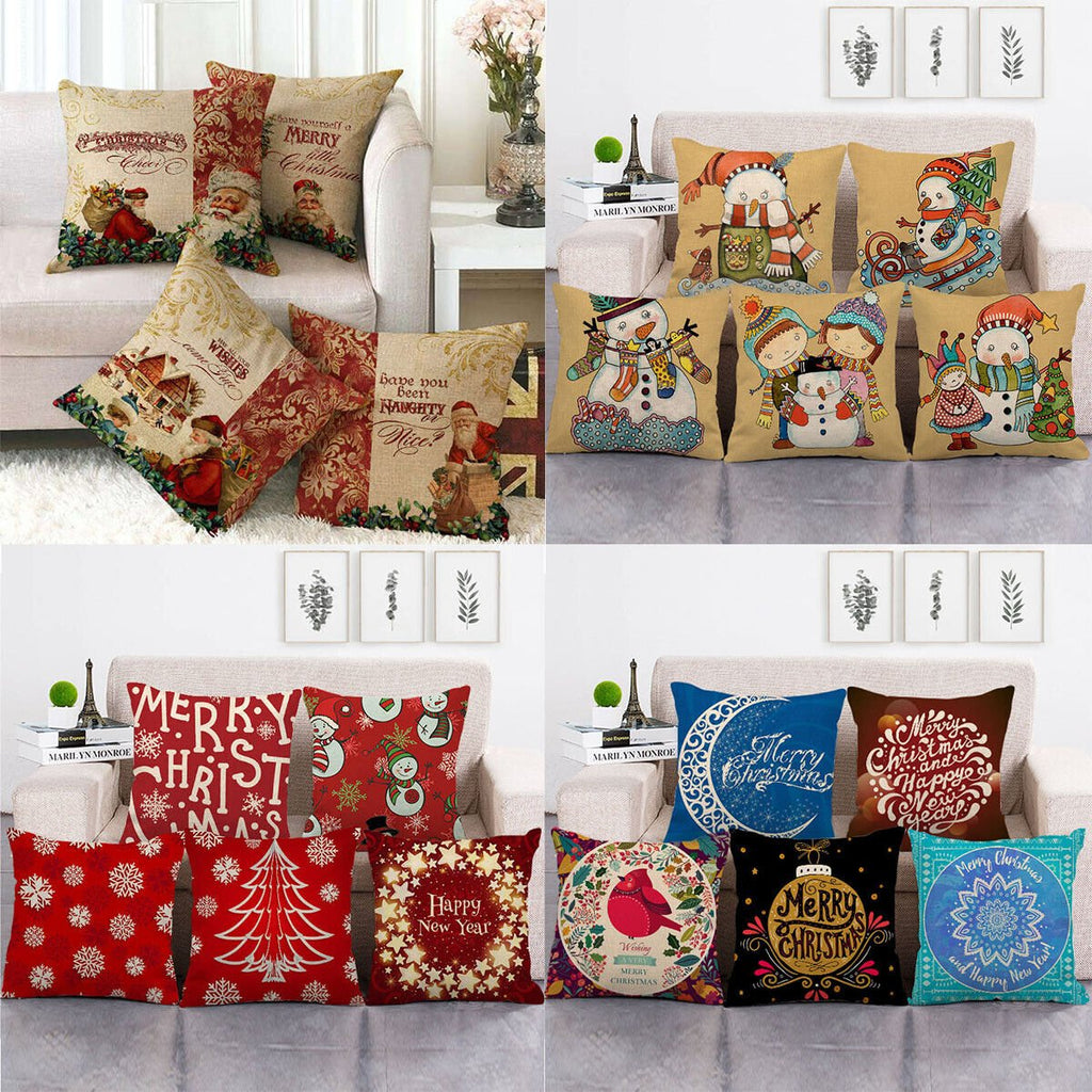 Taie d'oreiller Velvetique Festive 18 pouces avec fermeture éclair cachée pour décoration de Noël