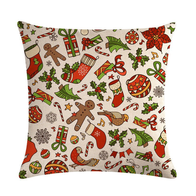 Taie d'oreiller Velvetique Festive 18 pouces avec fermeture éclair cachée pour décoration de Noël