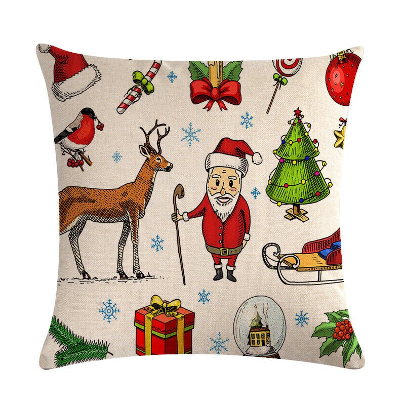 Taie d'oreiller Velvetique Festive 18 pouces avec fermeture éclair cachée pour décoration de Noël