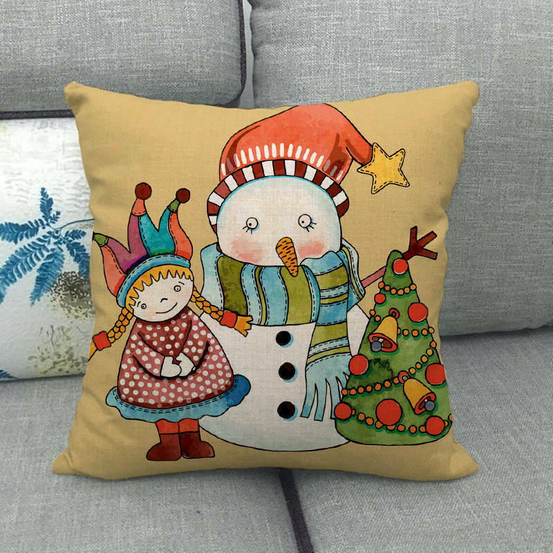 Taie d'oreiller Velvetique Festive 18 pouces avec fermeture éclair cachée pour décoration de Noël