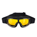 Retro Motorcycle Goggles for Glasses Wearers, Anti-Fog, UV Protection
