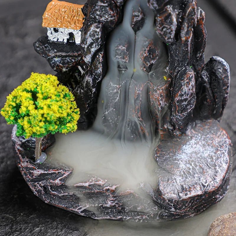 TranquilFalls Backflow Incense Burner for Soothing Waterfall Aromatherapy