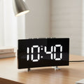 QuietNest Slankt Digitalt Vækkeur Med Stor LED Skærm Og Stille Drift