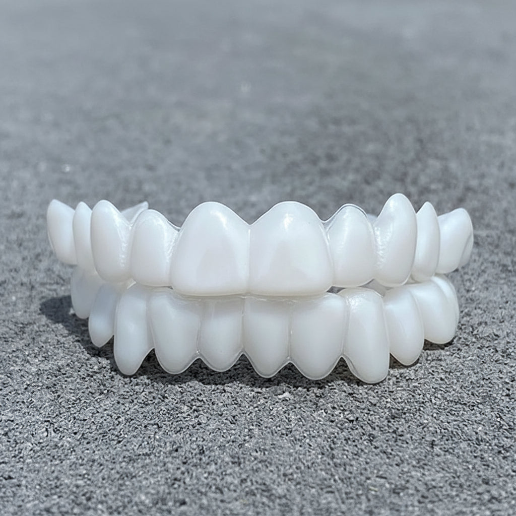 Cosmetic Dental Smile Enhancer - reusable dental veneer-style solution designed for a brighter, more even-looking smile appearance